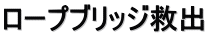 ロープブリッジ救出